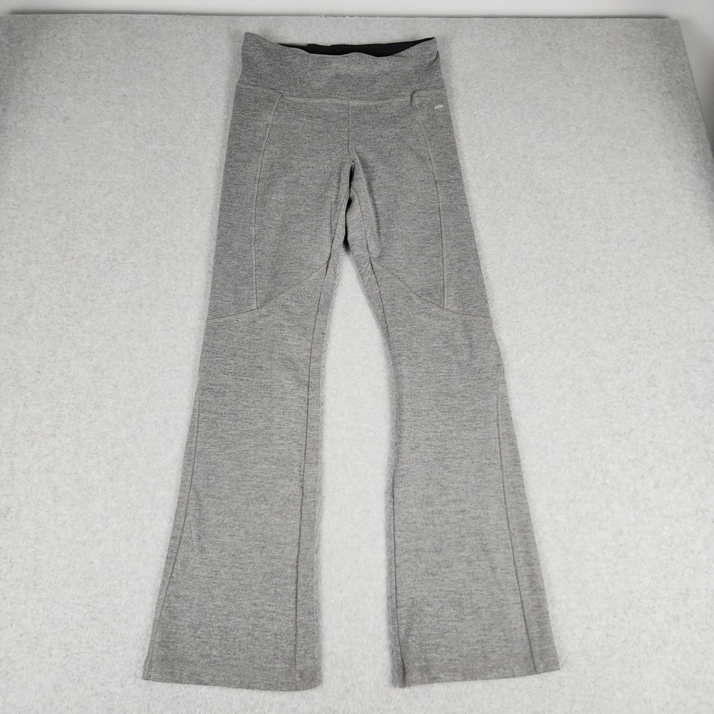 Marika Flare Leggings Womens M Gray Heather High Waisted Activewear Athleisure